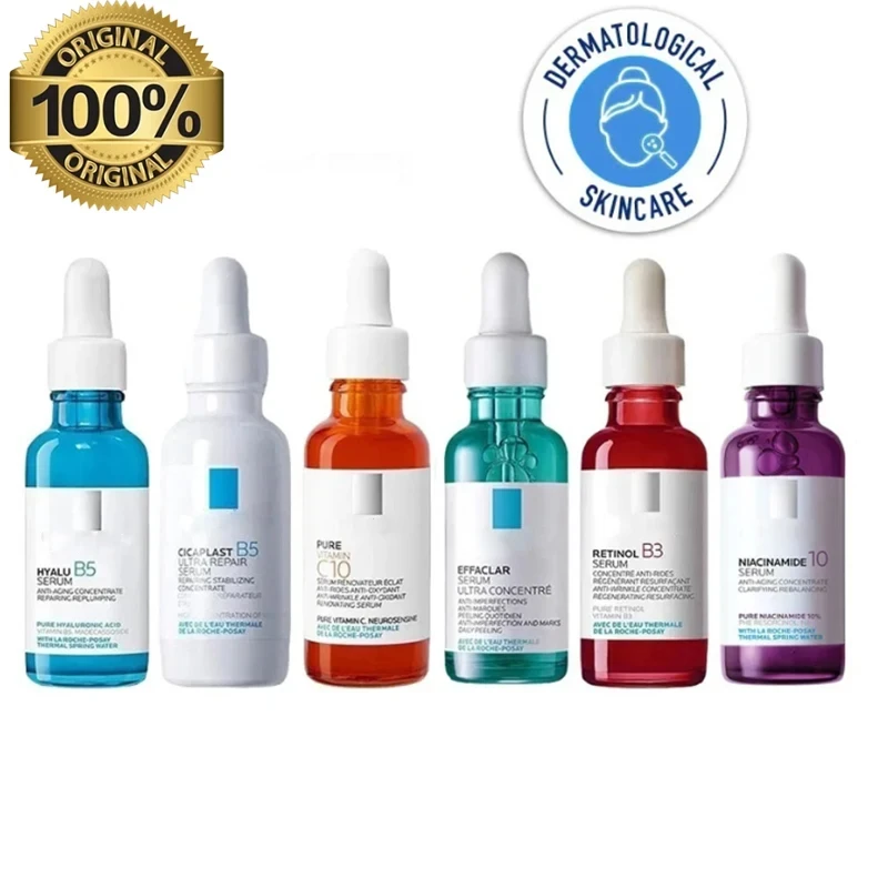 Original 30ml Face Care Serum CICAPLAST B5/ PURE VITAMIN C10 / RETINOL B3/ HYALU B5/ EFFACLAR Serum/ NIACINAMIDE 10 Serum