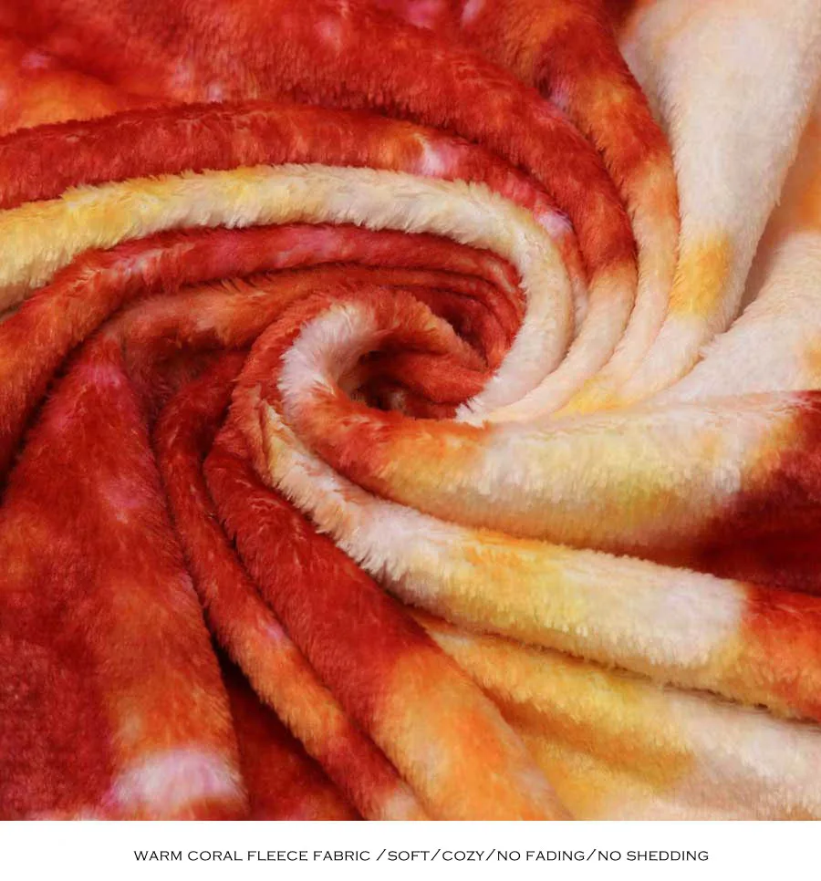 WOSTAR Warm coral fleece tortilla pizza blanket mexican round shape lavash wool sofa plaid plush bedspread winter throw blanket