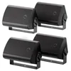 4PCS Passive Outdoor Speakers Wired Waterproof 4'' 2-Way 400W Wall Mounted Speakers With Dome Tweeter All-Weather Durability 1