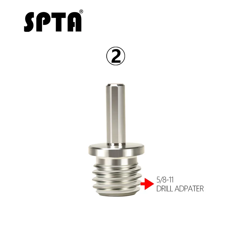 Drill Adapter For Polishing SPTA M14 to M16 to 5/8 5/16-24 Angle Grinder Thread Adapter Interface Connector Converter for Rotary Polisher Electric Drill