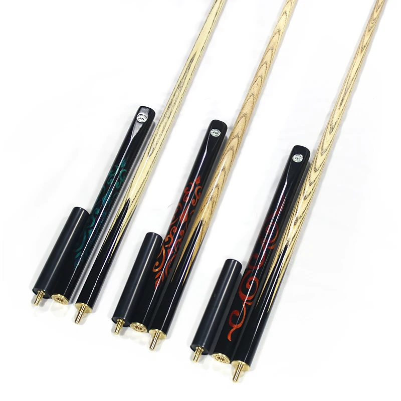 

Super Quality 3/4-PC Snooker Cue Sticks with Extension 9mm/10mm Handmade Ashwood Billiard Cues 57inch