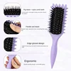 Women's Hair Comb Hollow Shaped Curly Hair Comb Multi Functional Scalp Massage And Anti-static Fluffy Hair Brush Hairstyle Tools 3