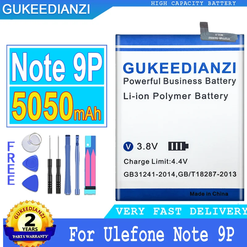 

5050 мАч 100% оригинальный сменный аккумулятор большой емкости для Ulefone Note 9P Note9P мобильный телефон высококачественные батареи