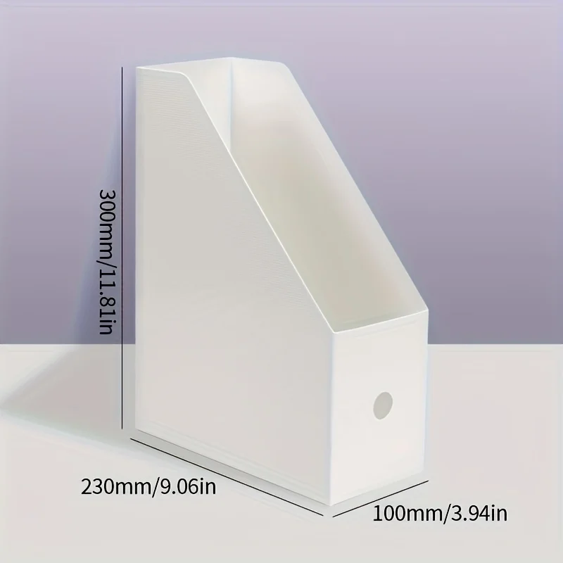 Plastic Multi-Purpose Desk Organizer - Book Stand & File Holder for Office Supplies and Stationery 2