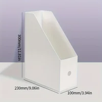 Plastic Multi-Purpose Desk Organizer - Book Stand & File Holder for Office Supplies and Stationery 2
