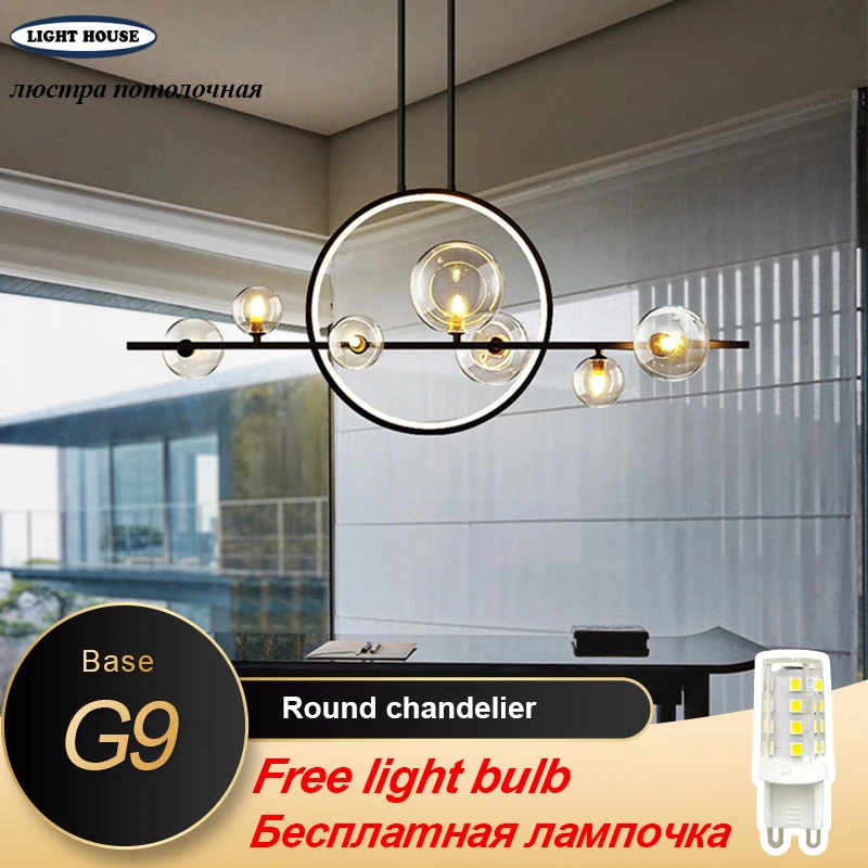 

Modern Living LED Kitchen Study Pendant Bedroom Dining Ceiling Lamp Villa Hotel Home Decoration G9