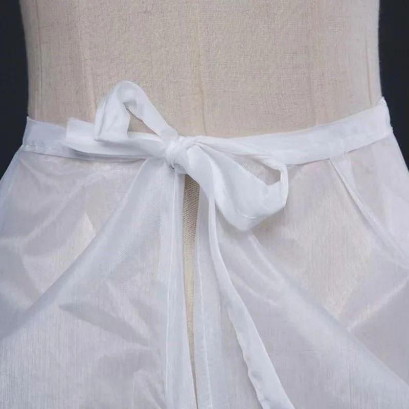 Women's Petticoat 3 Hoops White Underskirt Wedding Accessories