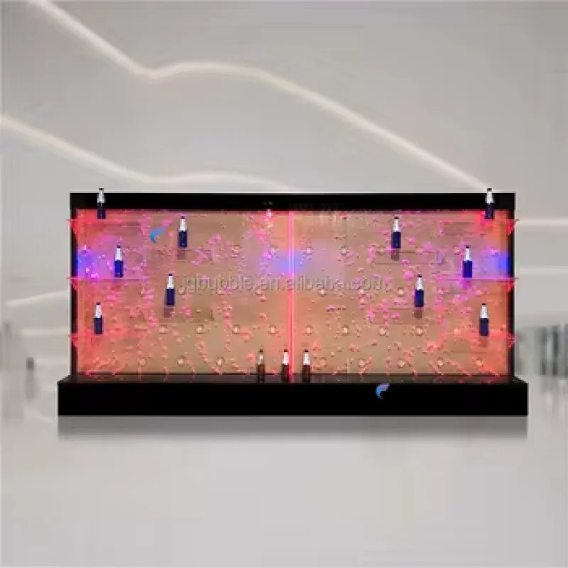 맞춤형. 인기 판매 버블 월 패널 아크릴 LED 조명 버블 월 선반 포함