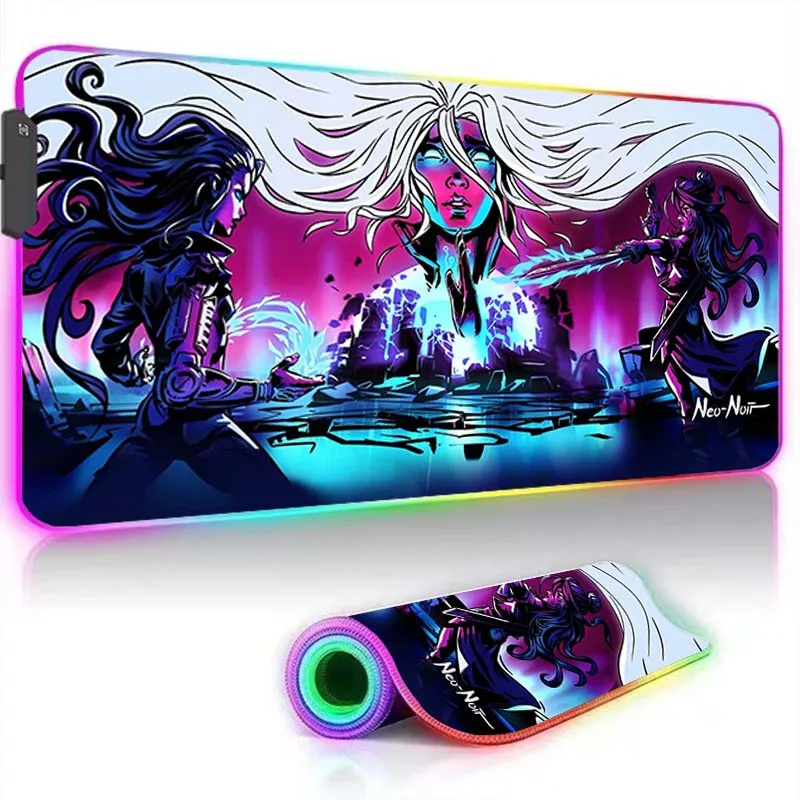 

RGB Mouse Pad Xxl Steelseries Laptop Mat Gaming 900x400 Backlit Keyboard Gamer Mousepad Girl Table Pads Deskpad Mausepad Cs Go