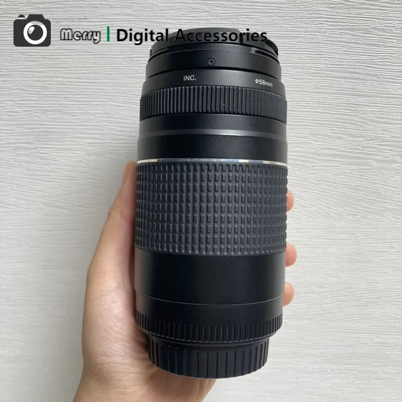 캐논 EF 75-300mm f/4-5.6 III 망원 줌 렌즈 자동 초점 카메라 렌즈 (캐논 EF 마운트 DSLR 카메라용) 95% 새 상품
