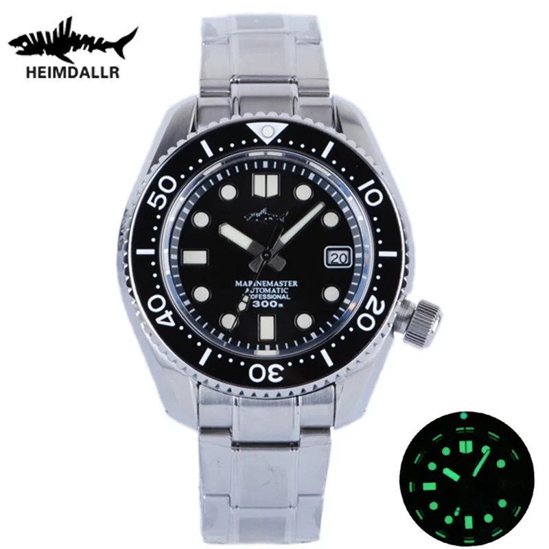Heimdallr MM300 Sumo Diver Watch Men 300M Sapphire NH35 Automatic C3 Lume