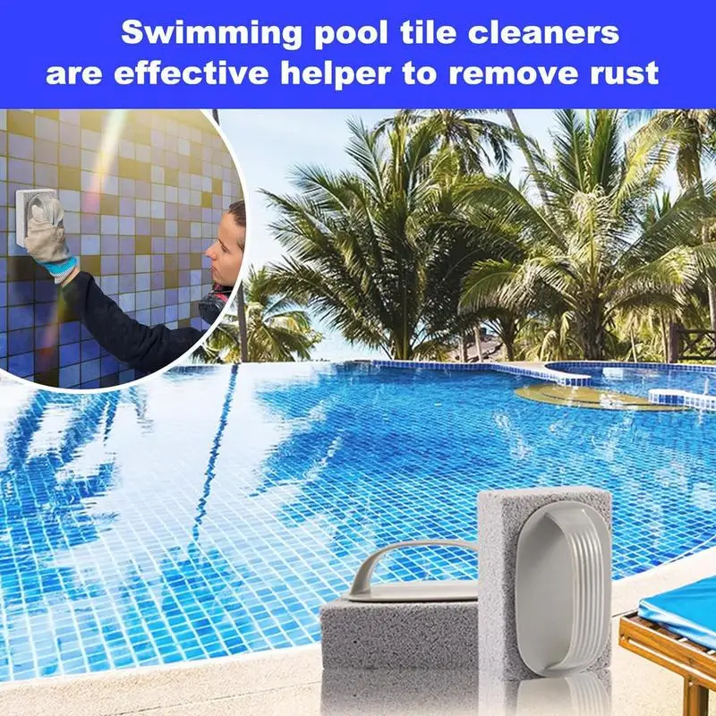 Pool Tile Pumice Stone Pool Stone For Cleaning Tiles Handheld Grout & Concrete Cleaning Calcium Remover For Tile Pumice