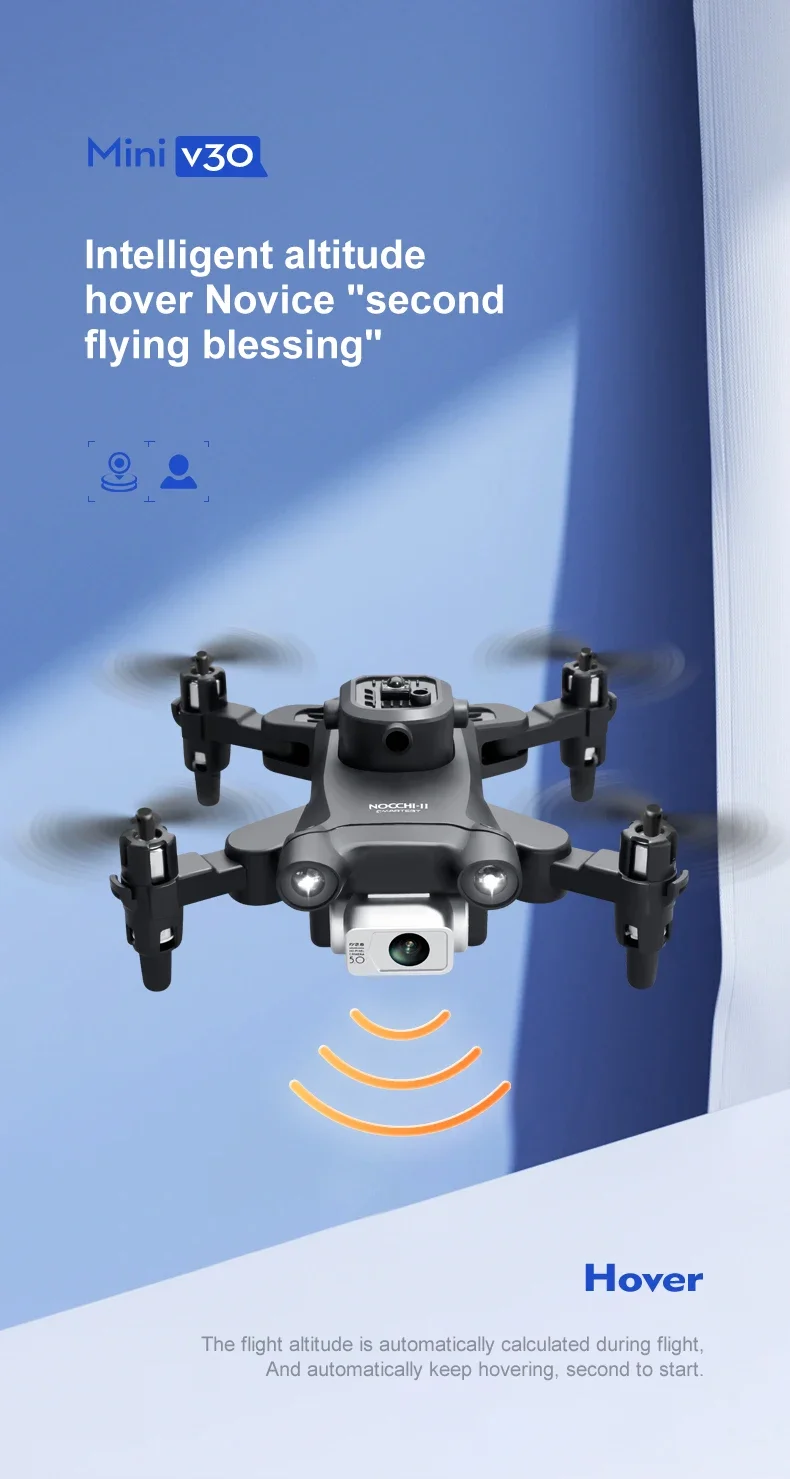 Lenovo Mini V30 Drone 8K Aerial HD Profesional RC FPV Drone Five-sided Intelligent Obstacle Avoidance Mini Convenient GPS Drone
