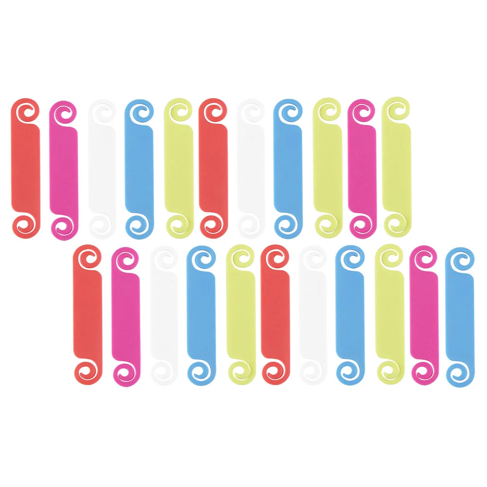 

50 Pcs Wire Identification Labels Cord Marking Cable Tags for USB Multicolor Electric