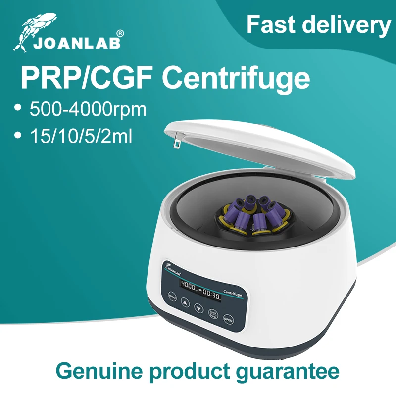JOANLAB Prp Plasma Centrifuge Laboratory Cgf Centrifuge Machine 5/10ml Blood Collection Tube 15ml Tube 1717xg 4000rpm