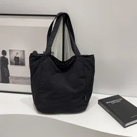 Casual Japanese Sle Nylon Waterproof Single oulder Underarm Bag for Women Large Capaci Student Commuting Class Bag