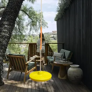 Swingset Outdoor For Kids Backyard Saucer Swing Accessories Saucer Tree Swing Playground Swingset Kids Toys Indoor & Outdoor 5