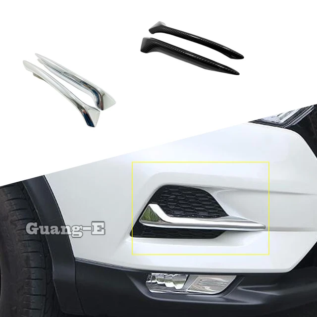 Pour Nissan Qashqai 2019 2020 détecteur de voiture ABS couverture garniture  avant tête antibrouillard sourcil lampe cadre bâton partie 2 pièces -  AliExpress