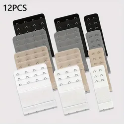 Multicolor Adjustable Bra Extender Set - Soft Stretch Fabric for Enhanced Comfort and Support (12Pcs Buckle)