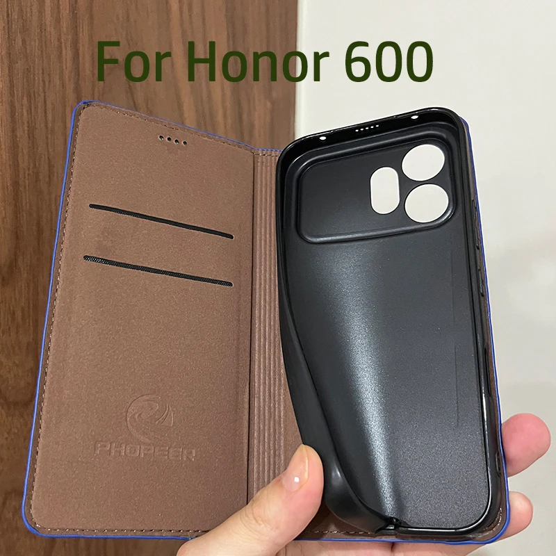 Magnetic Genuine Leather Flip Wallet Phone Case Cover