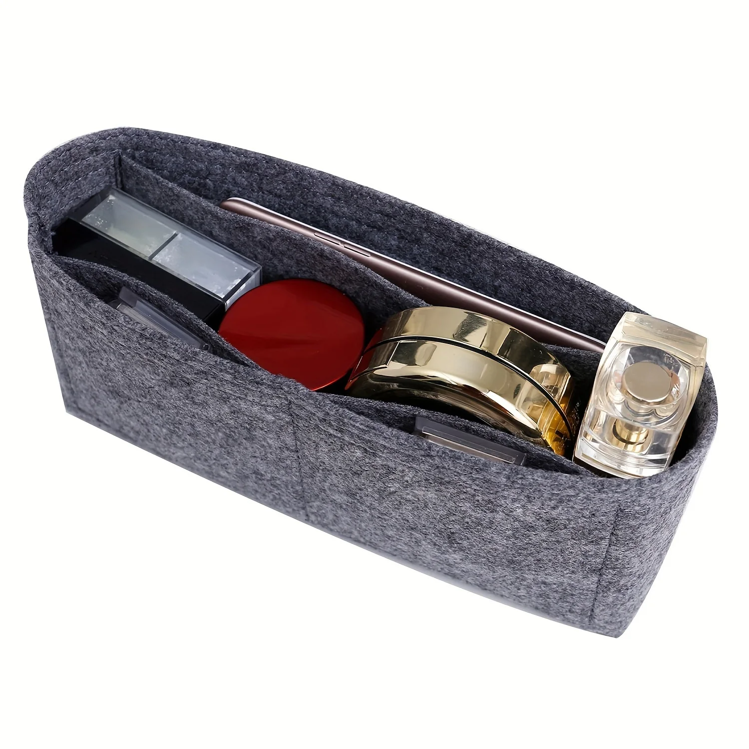 Portable Soft Felt Insert Bag Handbag Women's Travel Liner Brand Purse Organizer Pouch Makeup Organizers