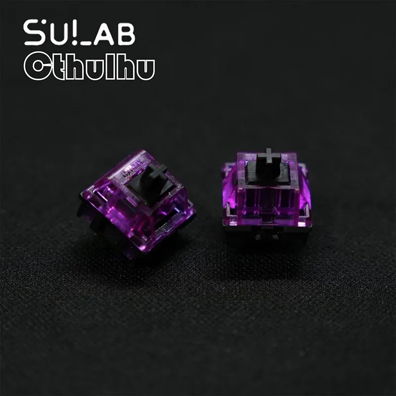 SU LAB Cthulhu 스위치 세트 울티메이트 스무스 & 크리스피 리니어 스위치 37/45/50g 옵션 2.0mm 액추에이션 기계식 키보드 스위치
