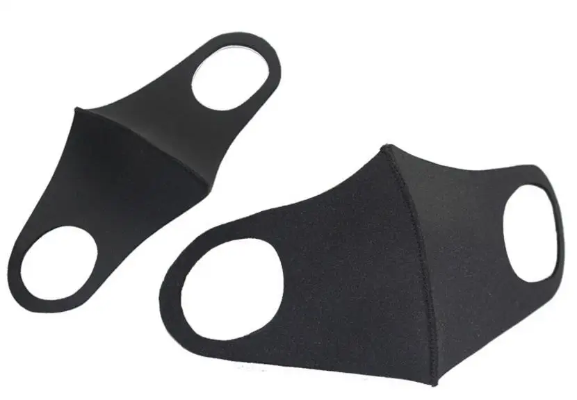 10 piece in black masks breathable air cotton masks individuality solid dustproof prevent bask in the pollen mask