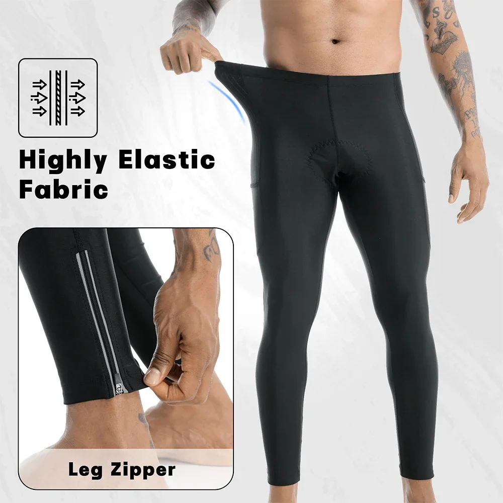 Cycling pants X-TIGER Bike Pants 5D Gel Padded Cycling Tights Leggings Men's Outdoor TMB Mountain Road Cycling Long Trousers