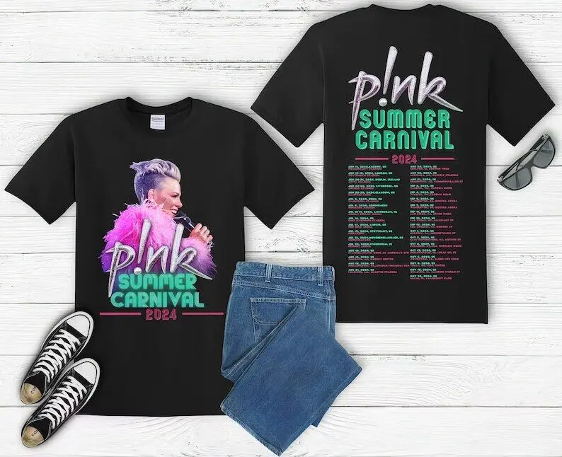 

P!nk Pink Singer Summer Carnival 2024 Festival WORLD Tour T shirt