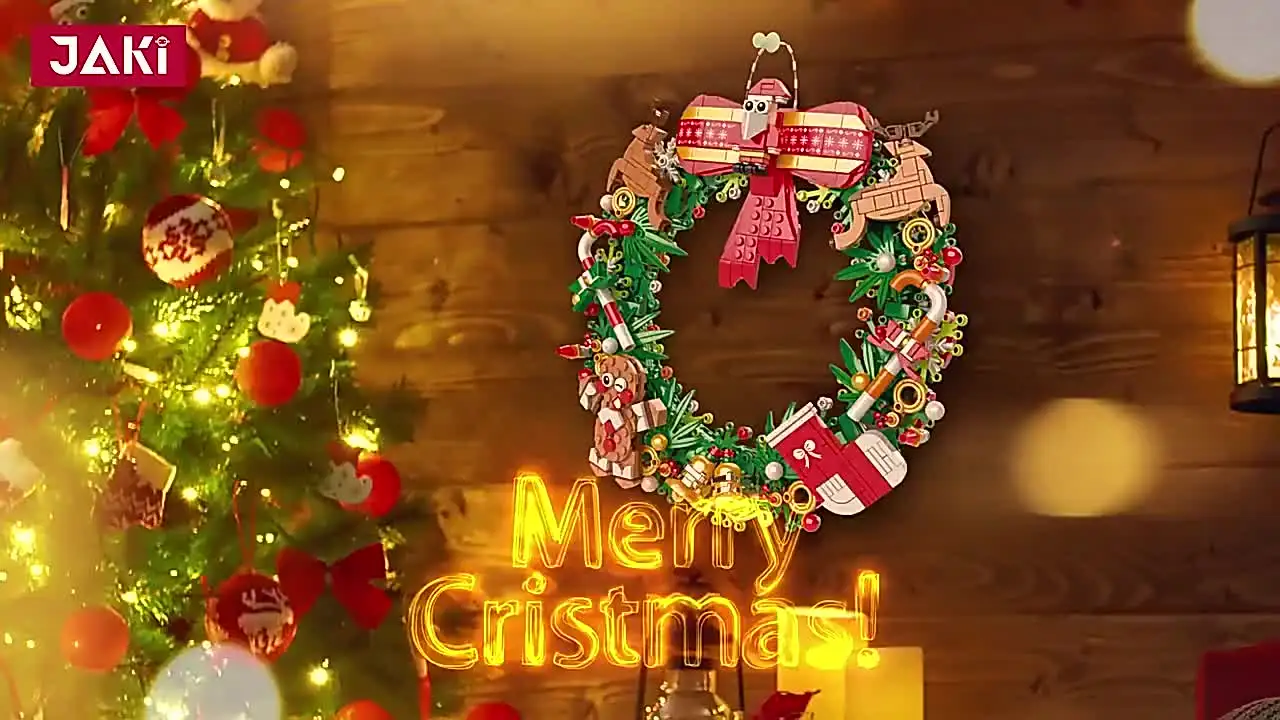 【人気ショップが最安値挑戦！】 Christmas JAKI MOC Blocks Building Decoration Desktop 洋画・外国映画