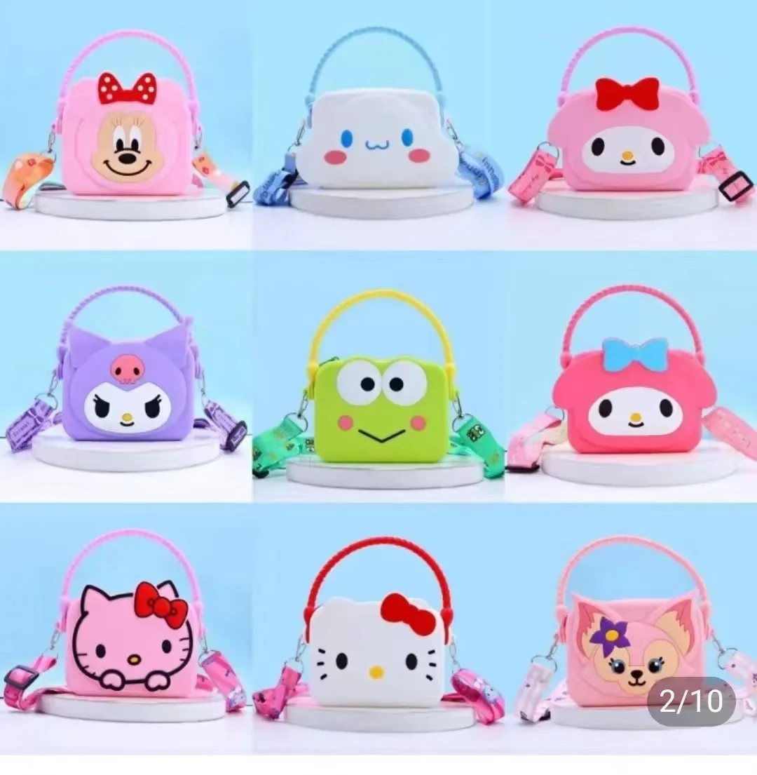 サンリオ キティ&トイプードル ストラップセット 防水シリコンショルダーストラップ,コインバッグ,人形のおもちゃ
