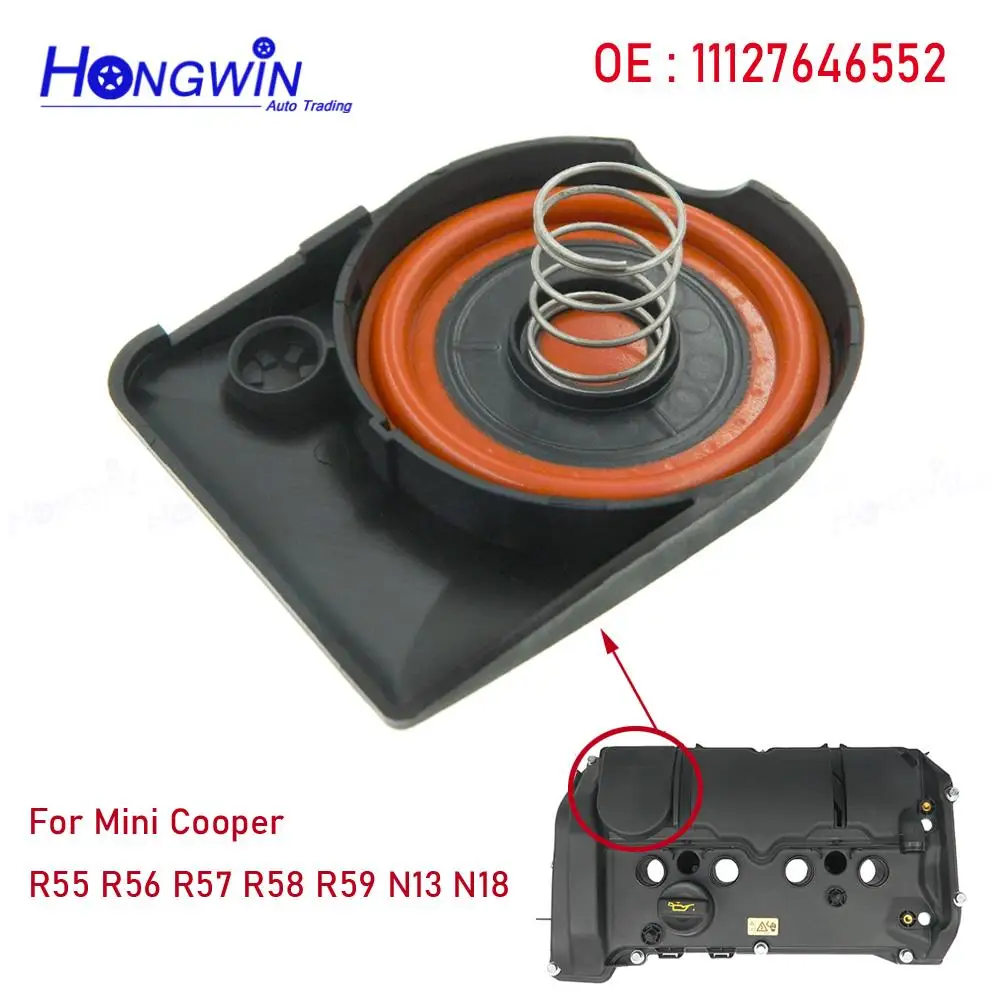11127646552 11127646553 Engine PCV Valve Cover Repair Kit Valve Cap With Membrane For Mini Cooper N13 N18 R55 R56 R57 R58 R59, engine pcv valve cover repair kit