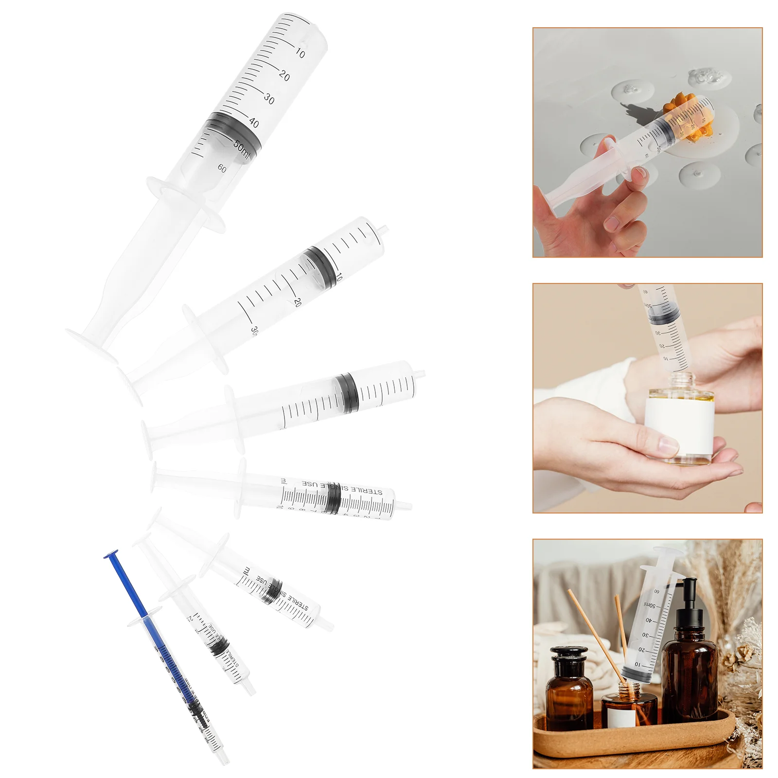 

Syringe Perfume Dispenser Convenient Capacity Unique Helpful Plastic Container Women Storage Holder