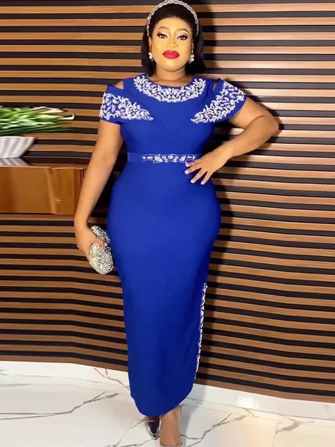 Prom Party Evening Dresses For Women Dubai African Elegant Bodycon Maxi Robe Wedding Birthday Gown 2024 Ladies Crystal Clothing Cheap Product Recommendation