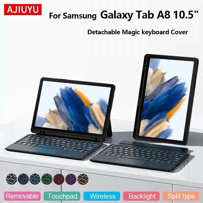 Enhanced Touchpad Keyboard with Detachable Magic Cover
