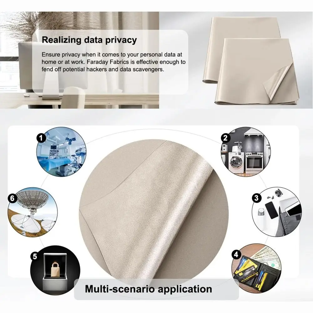 Eco-Friendly Conductive Anti-Radiation Fabric with Nickel Copper and Silver Protection