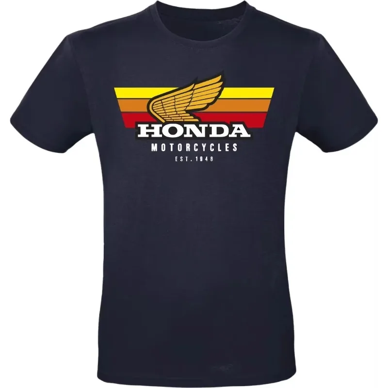 Honda 2025 nouveau motocycliste Style Vintage modèle Scooter T-Shirt hommes et femmes décontracté confort moto à manches courtes haut