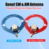 MALACHITE Donut Medium Wave 500-2000KHz Shortwave 4M-24MHz Antenna AM MW/SW Antenna Mini Ring Antenna TOP3M9037 Signal Amplifier 1
