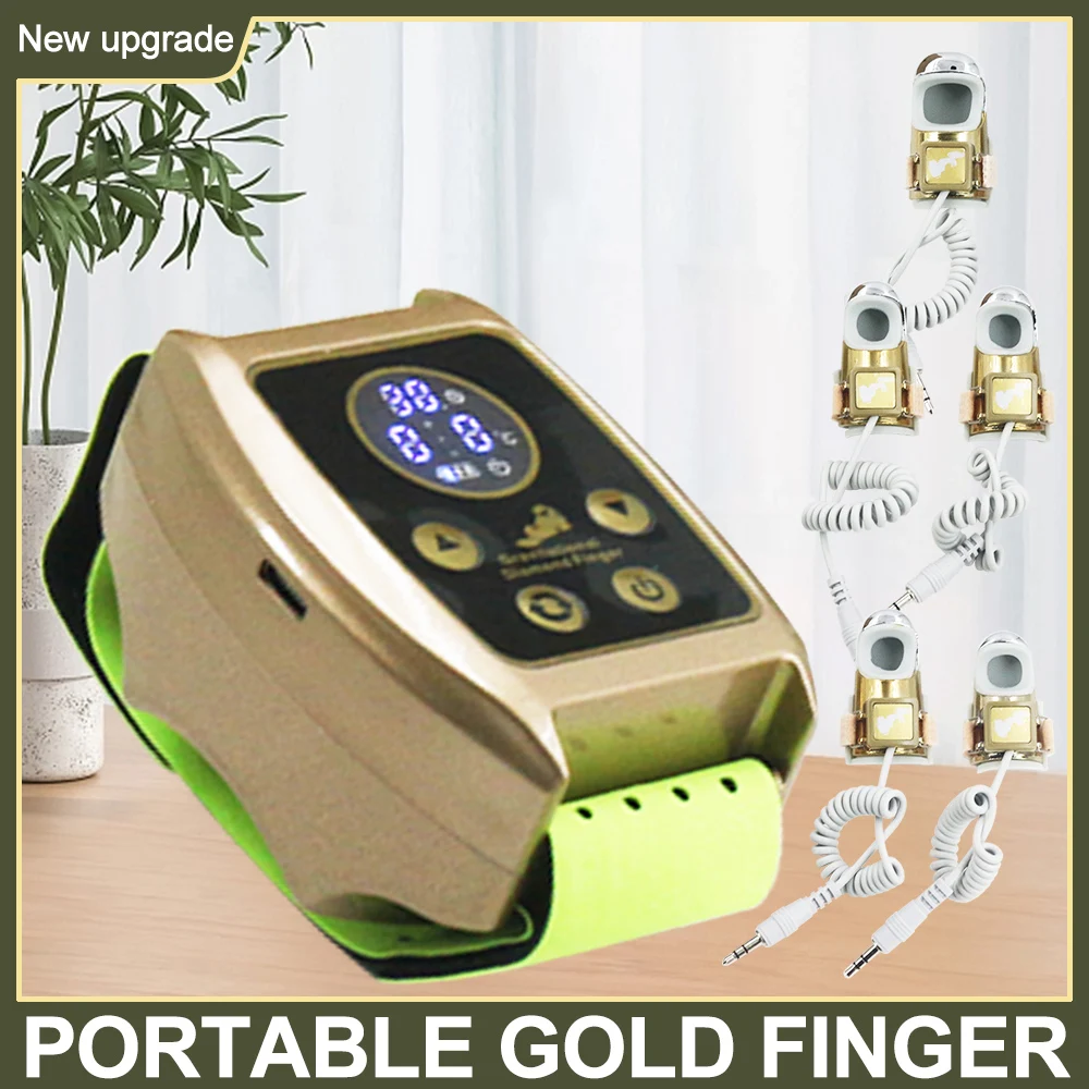 

Portable Gravitational Finger Face Lifting Body Massager Skin Tightening Relaxation Microcurrent Golden Finger EMS Massager New
