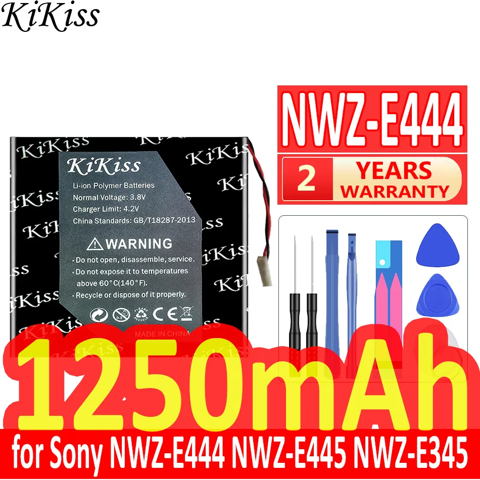 Batteria Kikiss 1250Mah Per Sony Nwz-E444 Nwz-E445 Nwz-E345 Nwz-Wh303 E373 E383 A864 A865 Lis1425Hnpc Srs-Btv5 Nwz-E344 Nwz-E443