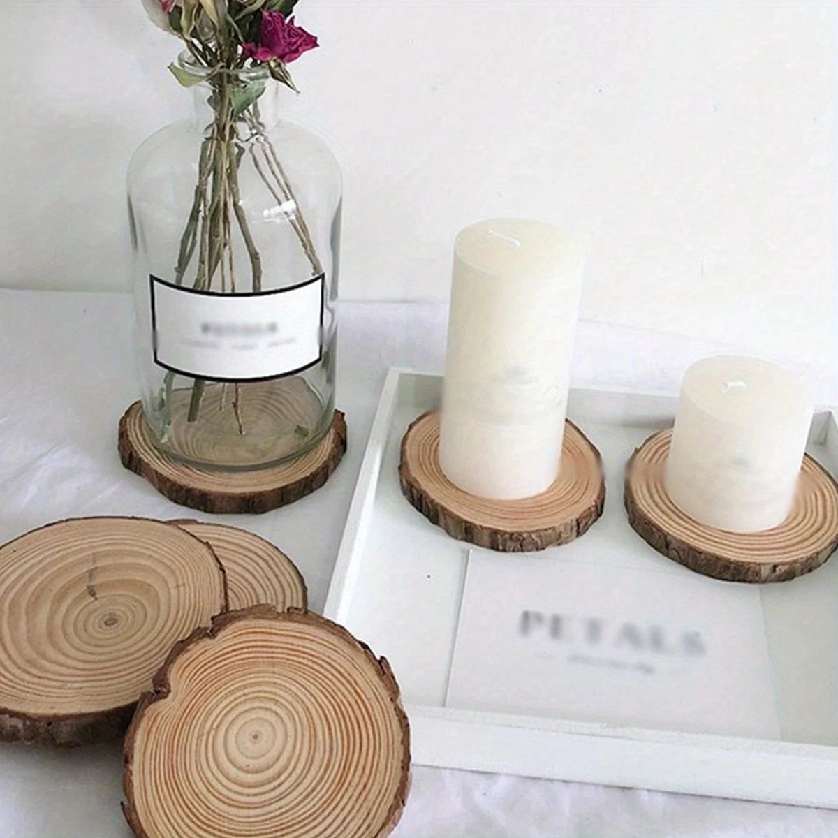 Wood Coasters Unfinished Pine Tree