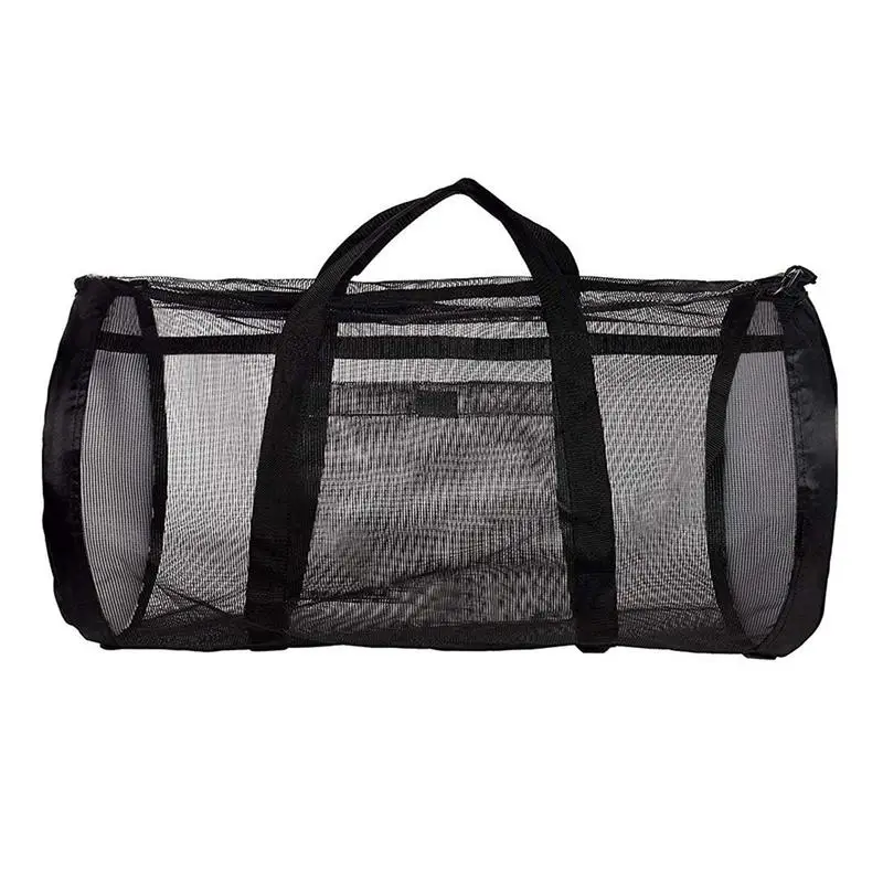 Portable Beach Bag Foldable Mesh Swimming Bag For Children Beach Toys Basket Storage Kids Outdoor Children Swimming Dry Sack dry bag swimming bag mesh beach bag mesh bag