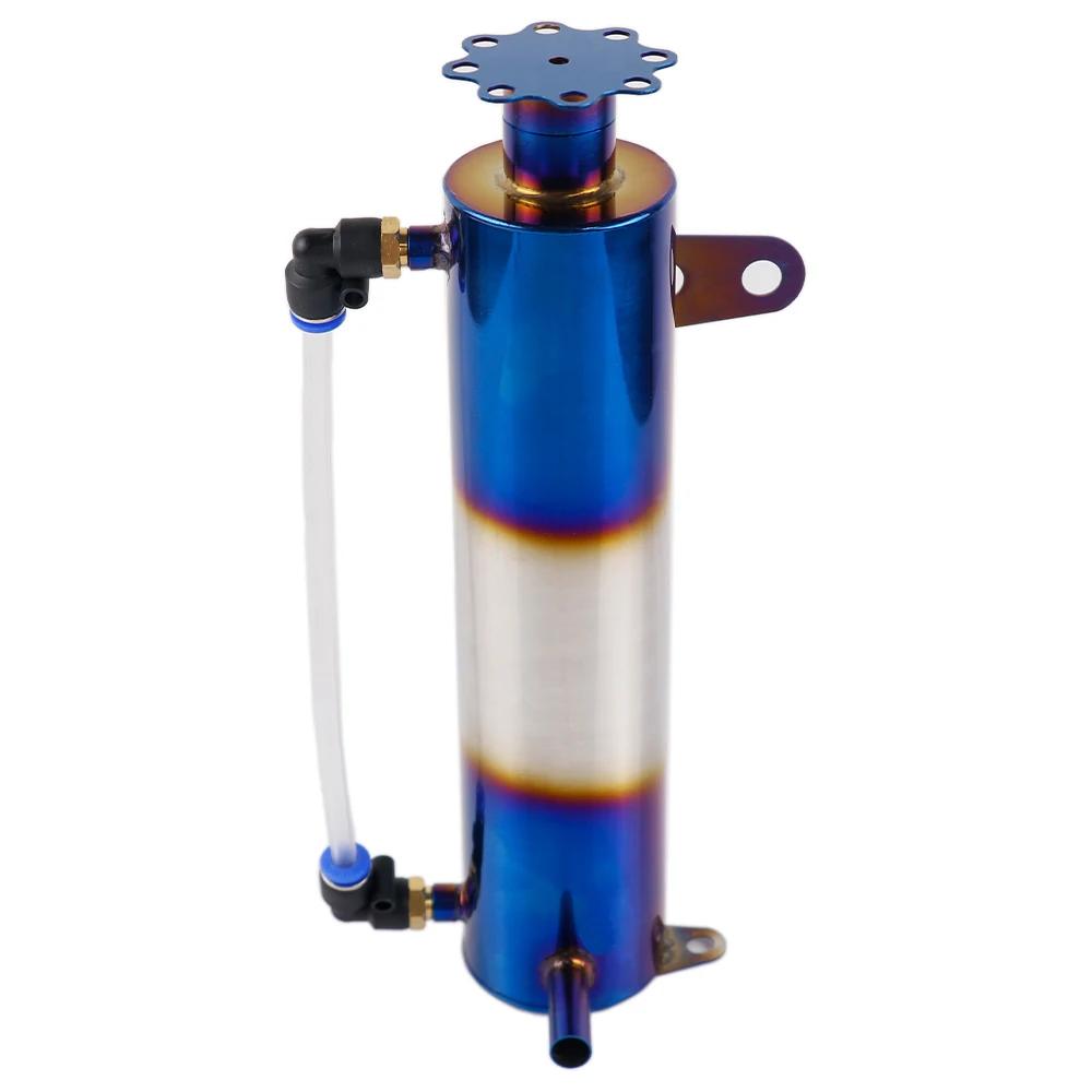 jdmstyleBurntBlueRadiatorCoolantCoolingAluminumCatchTank