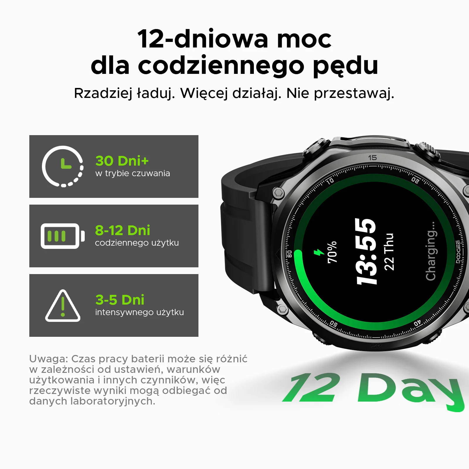 Смарт часовник DOOGEE ANYWISE W1 LITE 5ATM 178 спортни режима - Image 4