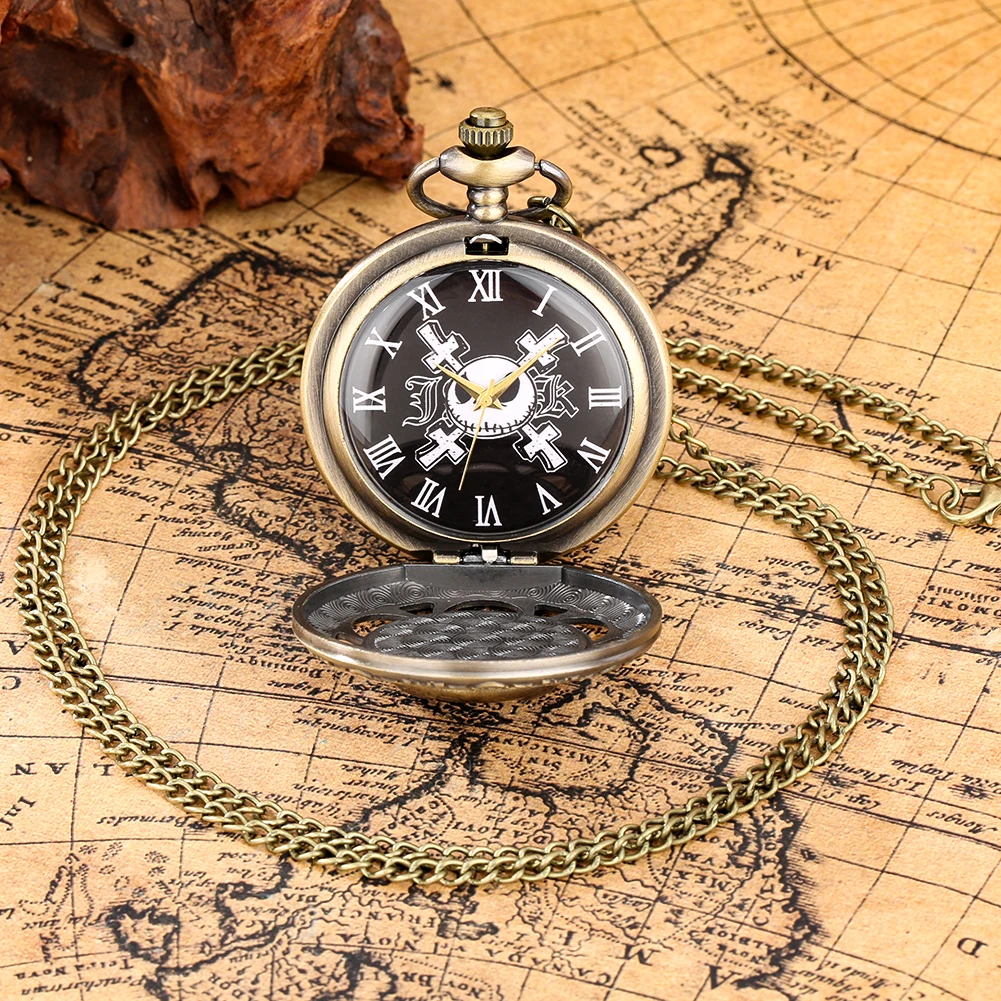 Vintage Mechanical Pocket Watch with Chain Skeleton Dial Roman Numerals Amazon.com: BOSHIYA Men main image 2