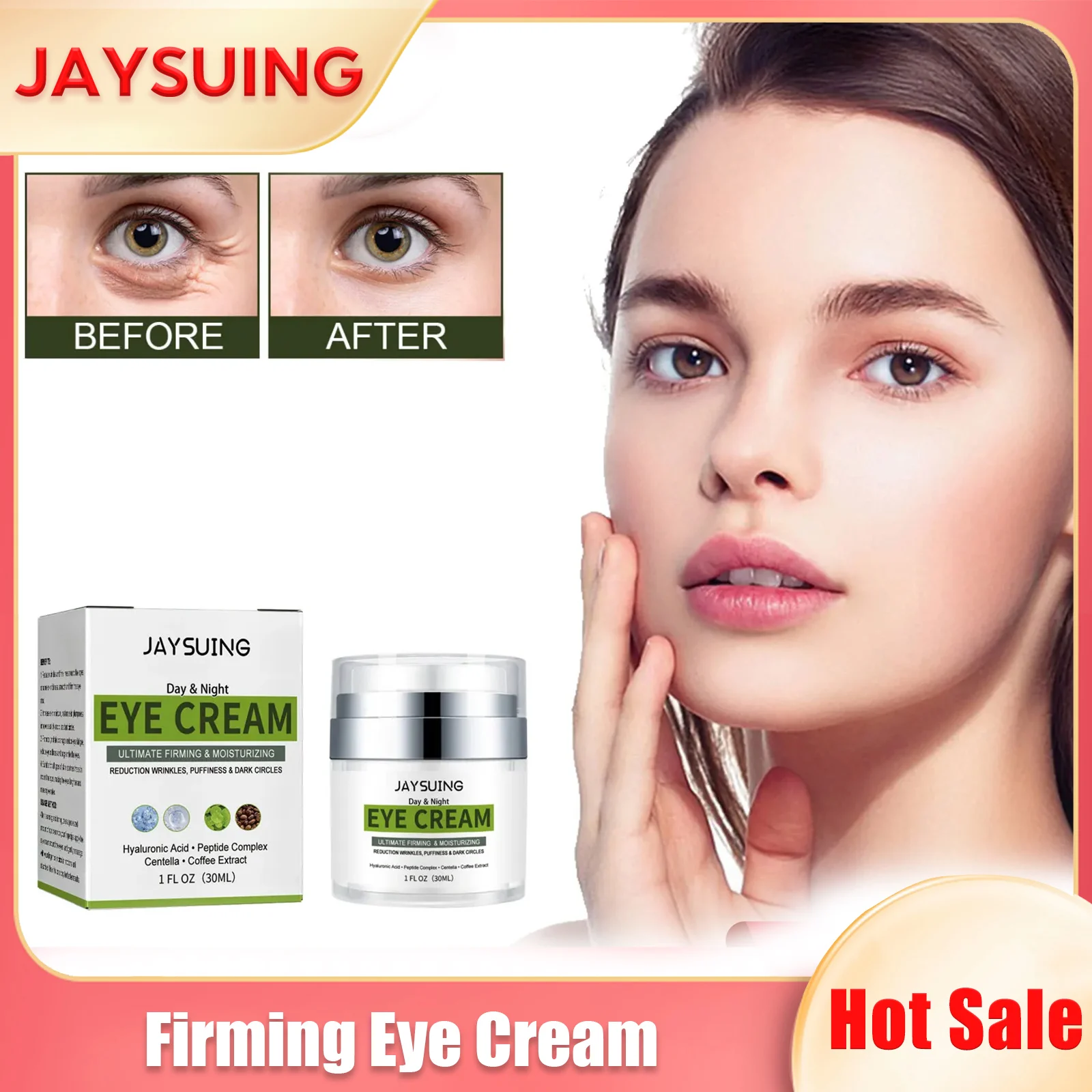 

Remove Dark Circles Cream Anti Fine Lines Eyes Bags Puffiness Moisturize Lifting Firming Smooth Wrinkles Aging Peptide Eye Cream