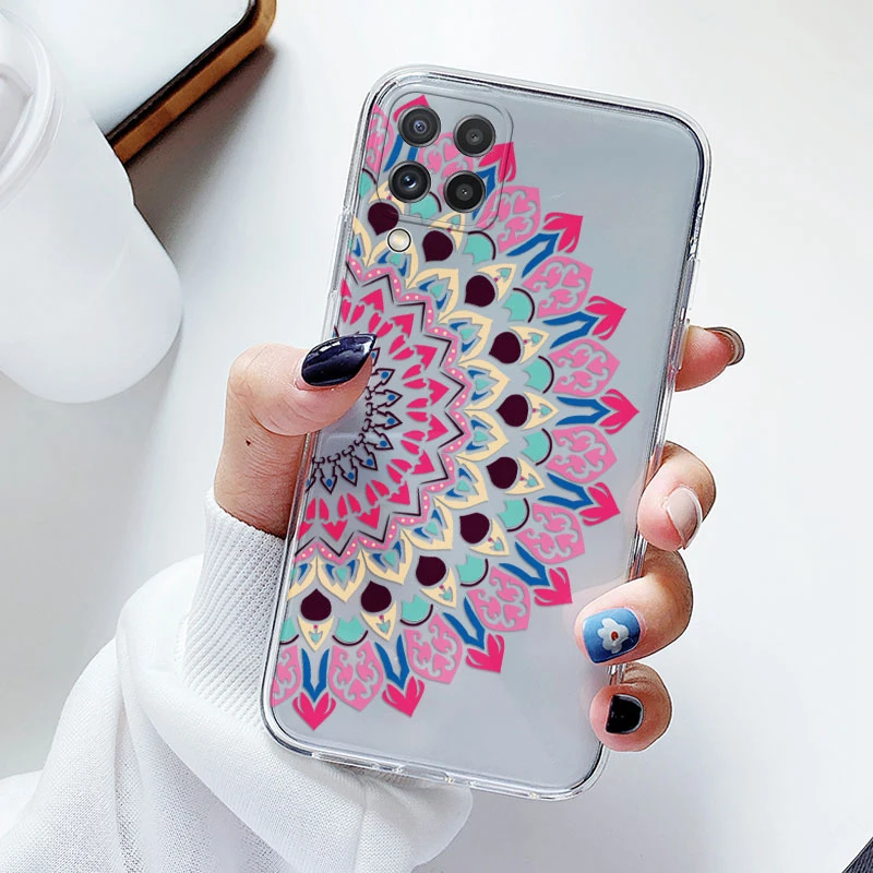 Floral Silicone Transparent Soft Phone Case with TPU Flower Design