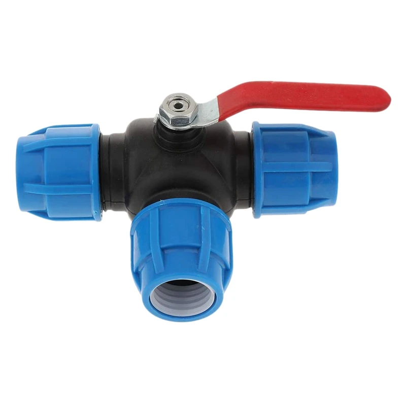 

Push Fittings With Valve Kit Push In To Connect Fitting Union Tee Tube Fittings For Agricultural - 32Mm Steel Core