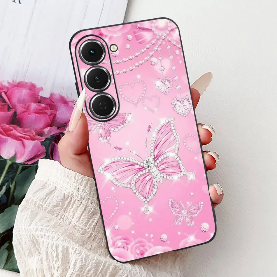 Elegant Floral Butterfly Phone Case - Soft Silicone TPU Cover