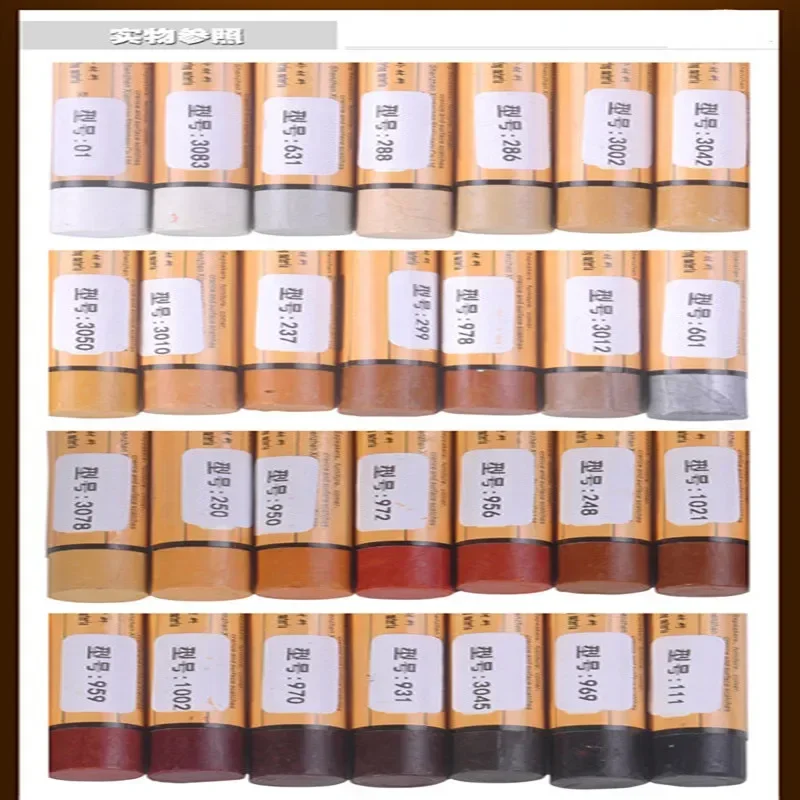 Furniture Paint Floor Repair Floor Wax Crayon Scratch Patch Paint Pen Wood Composite Repair Materials 14pcs/set wood repair kit